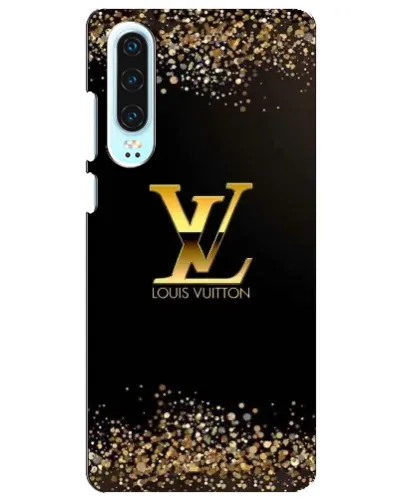 Чехол для Huawei P30 с картинкой «LV — золотые искры»