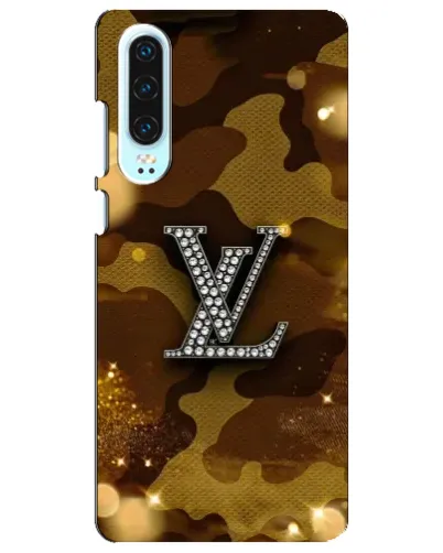 Чехол для Huawei P30 с картинкой «Камуфляжный Louis Vuitton»