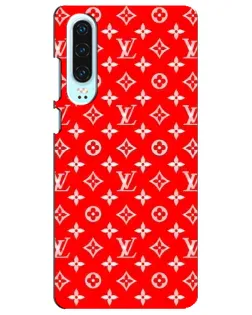 Чехол для Huawei P30 с картинкой «Яркий паттерн LV»