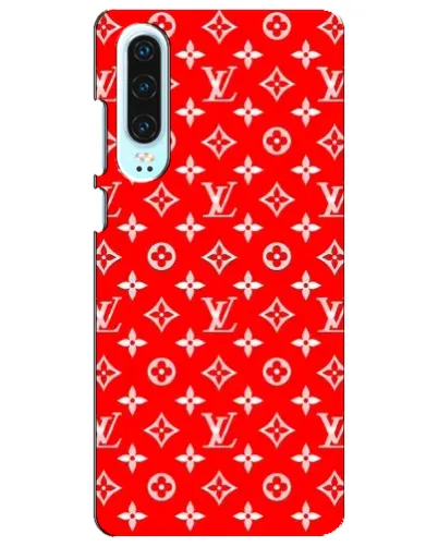 Чехол для Huawei P30 с картинкой «Яркий паттерн LV»