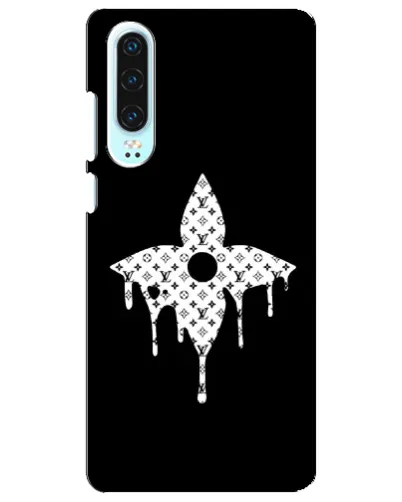 Чехол для Huawei P30 с картинкой «Цветочная монограмма»