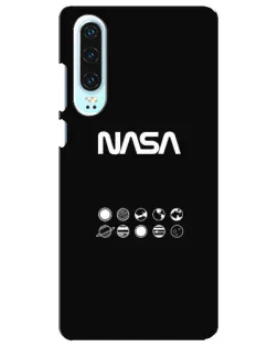 Чехол для Huawei P30 с картинкой «NASA — технический принт»