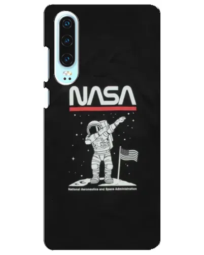 Чехол для Huawei P30 с картинкой «NASA — шагаем по Луне»