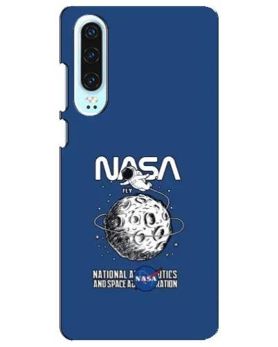 Чехол для Huawei P30 с картинкой «NASA — лунная миссия»