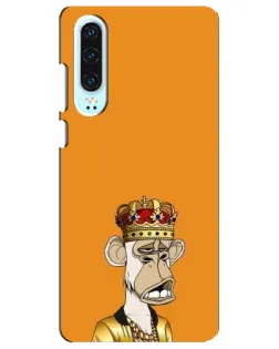 Чехол для Huawei P30 с картинкой «Золотая обезьяна Bored Ape» Чехол для Huawei P30 с картинкой «Золотая обезьяна Bored Ape»