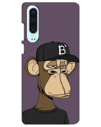 Чехол для Huawei P30 с картинкой «Bored Ape в кепке» Чехол для Huawei P30 с картинкой «Bored Ape в кепке»