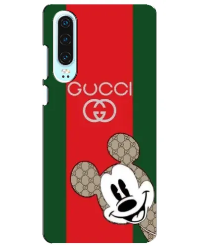 Чохол для Huawei P30 з картинкою «Gucci — смуги та Міккі»