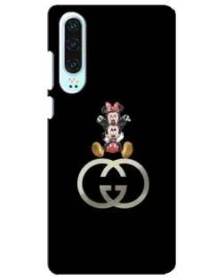 Чохол для Huawei P30 з картинкою «Мінні Маус на лого»