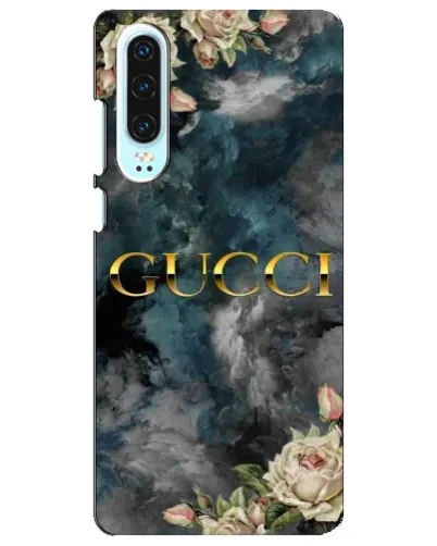 Чохол для Huawei P30 з картинкою «Абстрактні квіти Gucci»