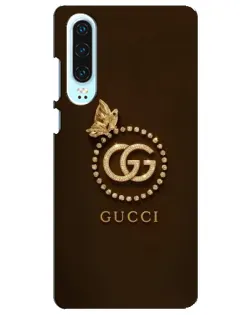 Чохол для Huawei P30 з картинкою «Gucci — золотий метелик»
