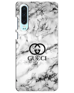 Чохол для Huawei P30 з картинкою «Gucci — мармуровий шик»