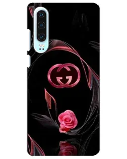 Чохол для Huawei P30 з картинкою «Gucci — неонова троянда»
