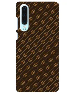Чохол для Huawei P30 з картинкою «Gucci — золоті діагоналі»