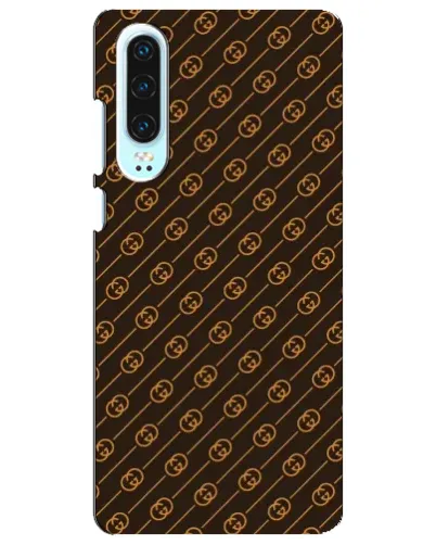 Чохол для Huawei P30 з картинкою «Gucci — золоті діагоналі»