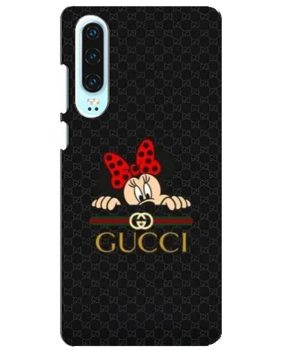 Чохол для Huawei P30 з картинкою «Мінні Маус Gucci — чорний»