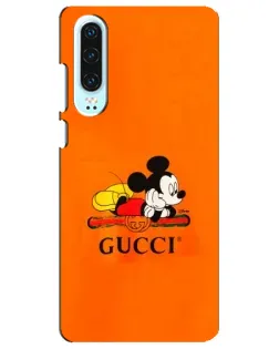 Чохол для Huawei P30 з картинкою «Міккі Маус Gucci — помаранч»