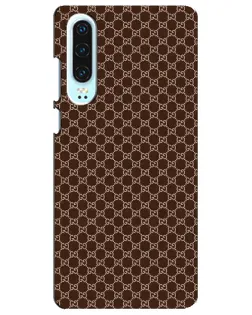 Чохол для Huawei P30 з картинкою «Gucci — шоколадна сітка»