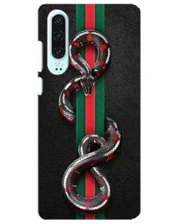 Чохол для Huawei P30 з картинкою «Gucci — змія на смузі»