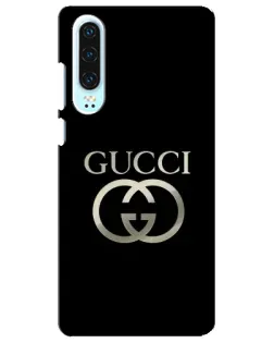 Чохол для Huawei P30 з картинкою «Gucci — золото на чорному»