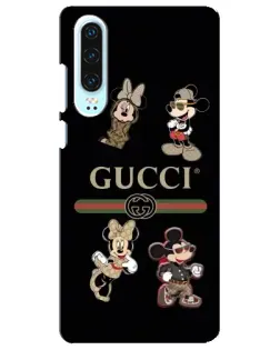 Чохол для Huawei P30 з картинкою «Gucci — герої Disney та монограма»