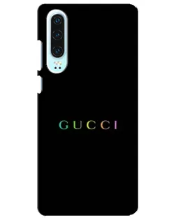 Чохол для Huawei P30 з картинкою «Gucci — неоновий мінімалізм»