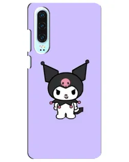 Чехол для Huawei P30 с картинкой «Kuromi — нежный фиолетовый»