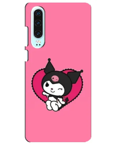 Чехол для Huawei P30 с картинкой «Kuromi — любовь в сердце» Чехол для Huawei P30 с картинкой «Kuromi — любовь в сердце»
