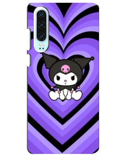 Чехол для Huawei P30 с картинкой «Kuromi и фиолетовые сердца» Чехол для Huawei P30 с картинкой «Kuromi и фиолетовые сердца»