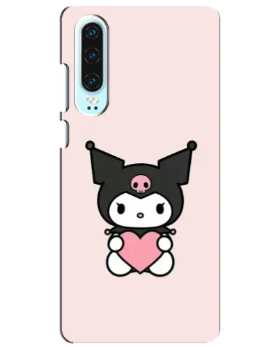 Чехол для Huawei P30 с картинкой «Kuromi и сердце» Чехол для Huawei P30 с картинкой «Kuromi и сердце»