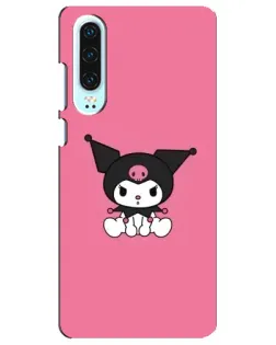 Чехол для Huawei P30 с картинкой «Хмурая Kuromi»