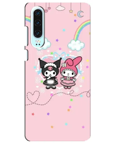 Чехол для Huawei P30 с картинкой «My Melody и Kuromi» Чехол для Huawei P30 с картинкой «My Melody и Kuromi»