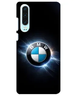 Чохол для Huawei P30 з картинкою «BMW — неонове сяйво»