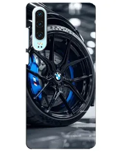 Чохол для Huawei P30 з картинкою «Колесо BMW зблизька»