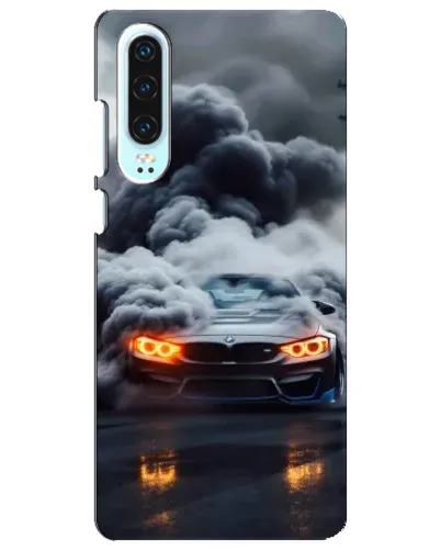 Чохол для Huawei P30 з картинкою «BMW у диму» Чохол для Huawei P30 з картинкою «BMW у диму»