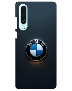 Чохол для Huawei P30 з картинкою «Логотип BMW — мінімалізм»