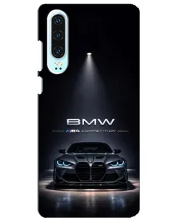 Чехол для Huawei P30 с картинкой «BMW сквозь ночной город» Чехол для Huawei P30 с картинкой «BMW сквозь ночной город»