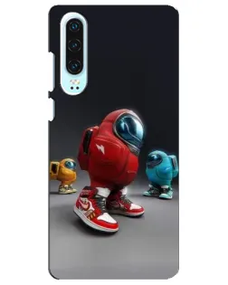 Чехол для Huawei P30 с картинкой «Among Us — 3D стиль»