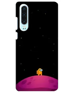 Чехол для Huawei P30 с картинкой «Одинокий герой на планете»