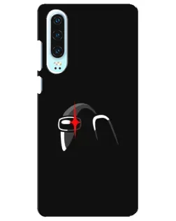 Чехол для Huawei P30 с картинкой «Among Us шлем»