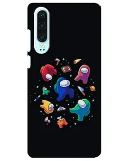 Чехол для Huawei P30 с картинкой «Among Us космос»