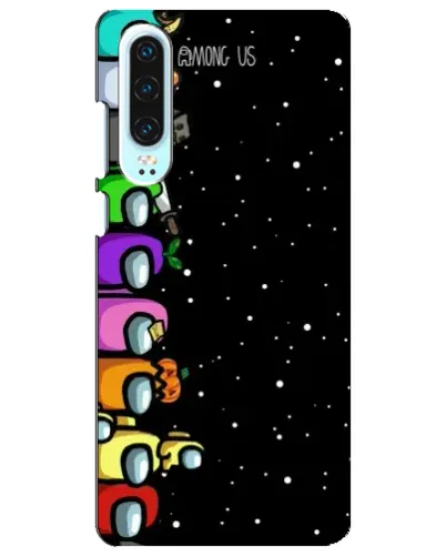 Чехол для Huawei P30 с картинкой «Команда Among Us» Чехол для Huawei P30 с картинкой «Команда Among Us»