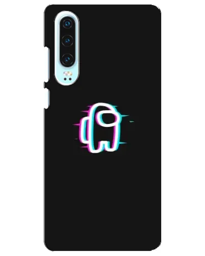 Чехол для Huawei P30 с картинкой «Among Us неон» Чехол для Huawei P30 с картинкой «Among Us неон»