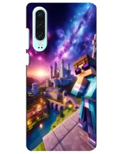 Чехол для Huawei P30 с картинкой «Стив и космос»