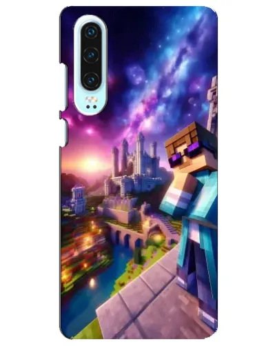 Чехол для Huawei P30 с картинкой «Стив и космос»