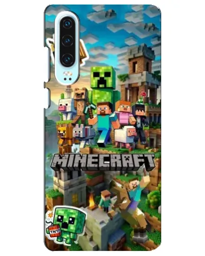 Чехол для Huawei P30 с картинкой «Замок Minecraft»