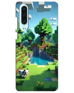 Чехол для Huawei P30 с картинкой «Minecraft летний день»