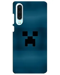 Чехол для Huawei P30 с картинкой «Крипер текстура»