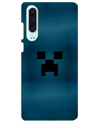 Чехол для Huawei P30 с картинкой «Крипер текстура»