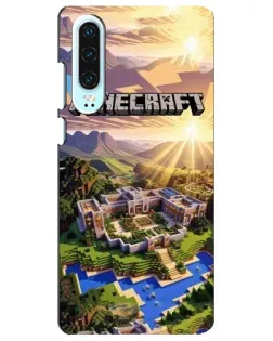 Чехол для Huawei P30 с картинкой «Minecraft панорама»