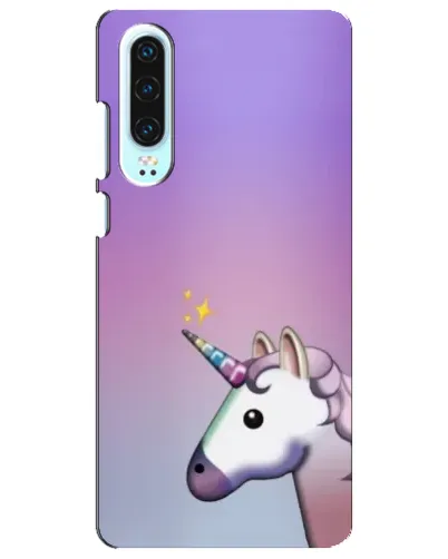 Чехол для Huawei P30 с картинкой «Единорог градиент»